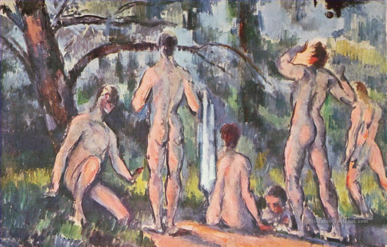 Étude des baigneuses Paul Cézanne Peintures à l'huile